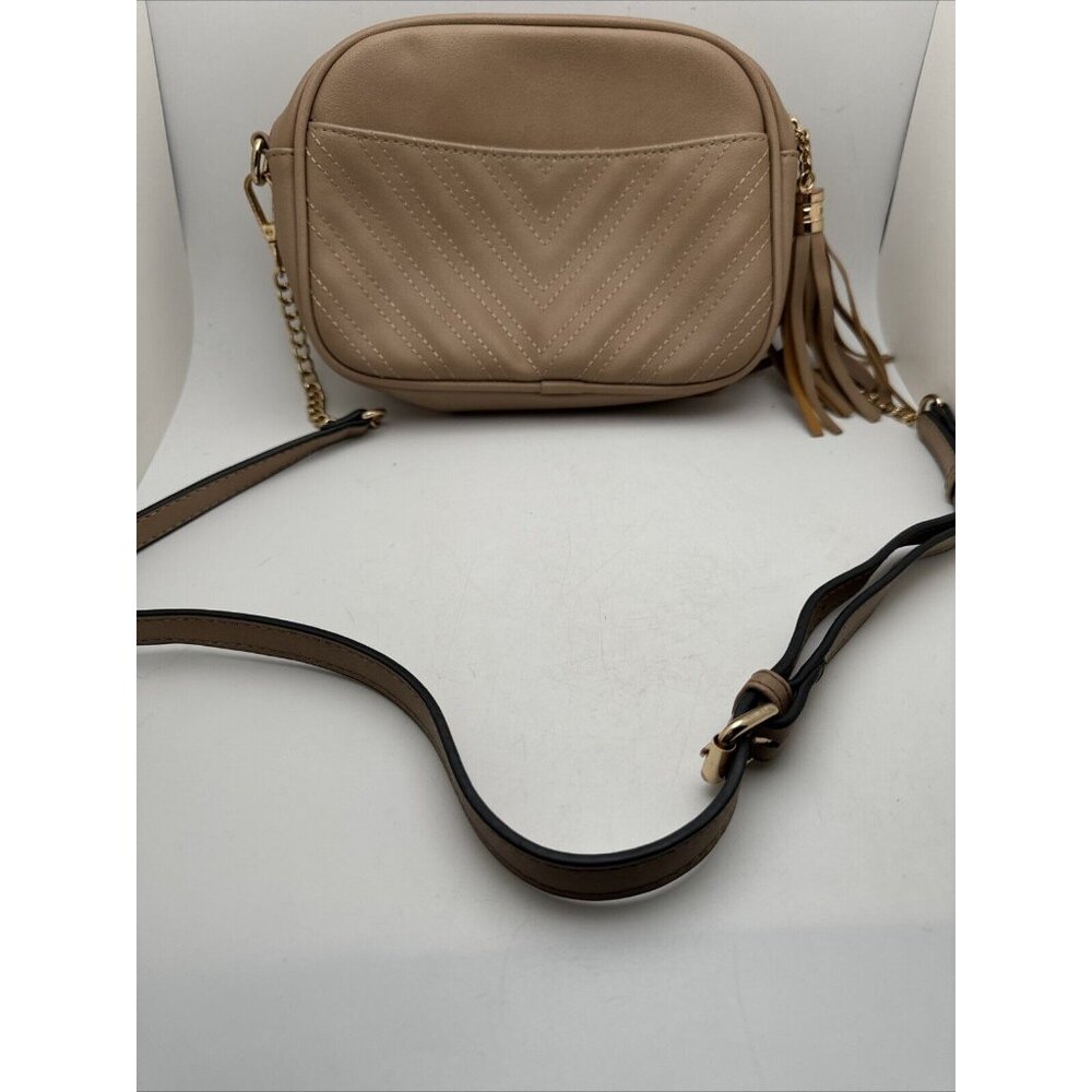 lola mae Tan Quilted Crossbody Bag, Trendy Design Shoulder Purse GR70